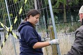 Photo 44 - Montage du chapiteau d'Obigies