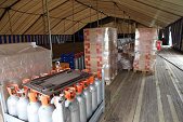 Photo 58 - Montage du chapiteau d'Obigies