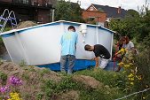 Photo 67 - Montage du chapiteau d'Obigies