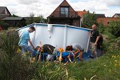 Photo 68 - Montage du chapiteau d'Obigies
