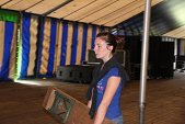 Photo 77 - Montage du chapiteau d'Obigies