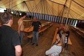 Photo 88 - Montage du chapiteau d'Obigies