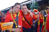 Photo 90 - Belgique - Russie sur écran géant