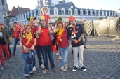 Photo 20 - Belgique - Hongrie sur écran géant