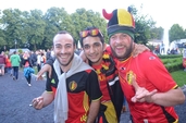 Photo 33 - Belgique - Hongrie sur écran géant