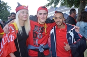 Photo 35 - Belgique - Hongrie sur écran géant